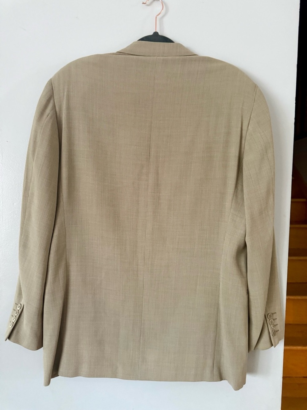 Vintage Calvin Klein Collection x Holt Renfrew Tan Italian Wool Blend Sport Coat - Picture 10 of 10